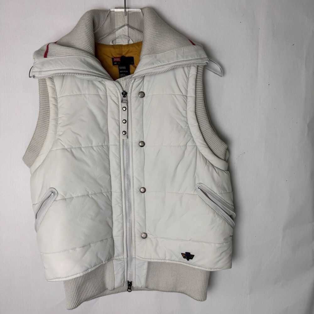 Vintage Diesel Puffer Vest Woman’s Size L Circa 1999